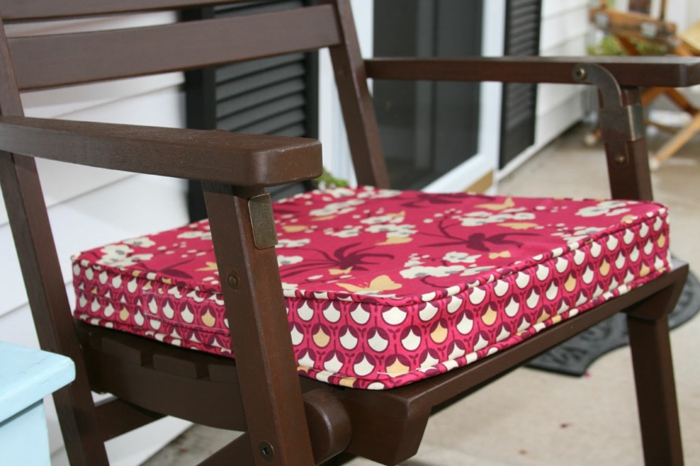 Crveno-sjedalo jastuci-za-stolice šarene jastuke-stolica jastučići