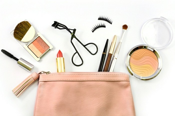rouge-prah-trepavica uvijač torbu za nošenje-ideje-pribor-šminka-kozmetika