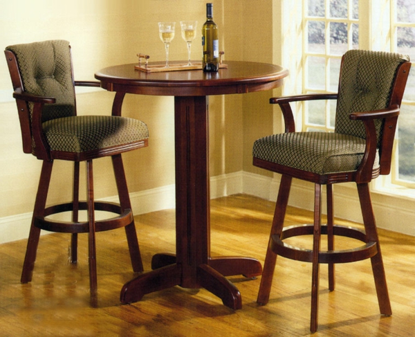 okrugli bar stolovi-dizajn ideja salon