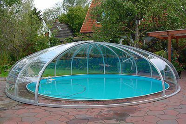 round-pool-beautiful-model-roofed-model