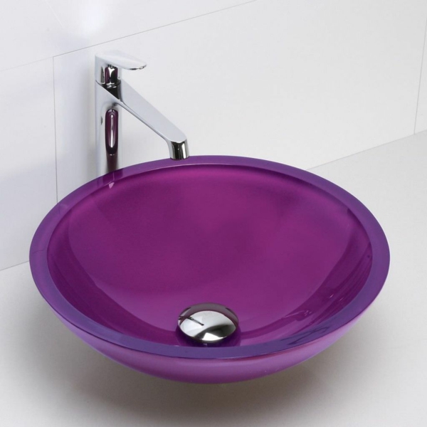 охлаждане кръгла мивка-флаш-лилав цвят