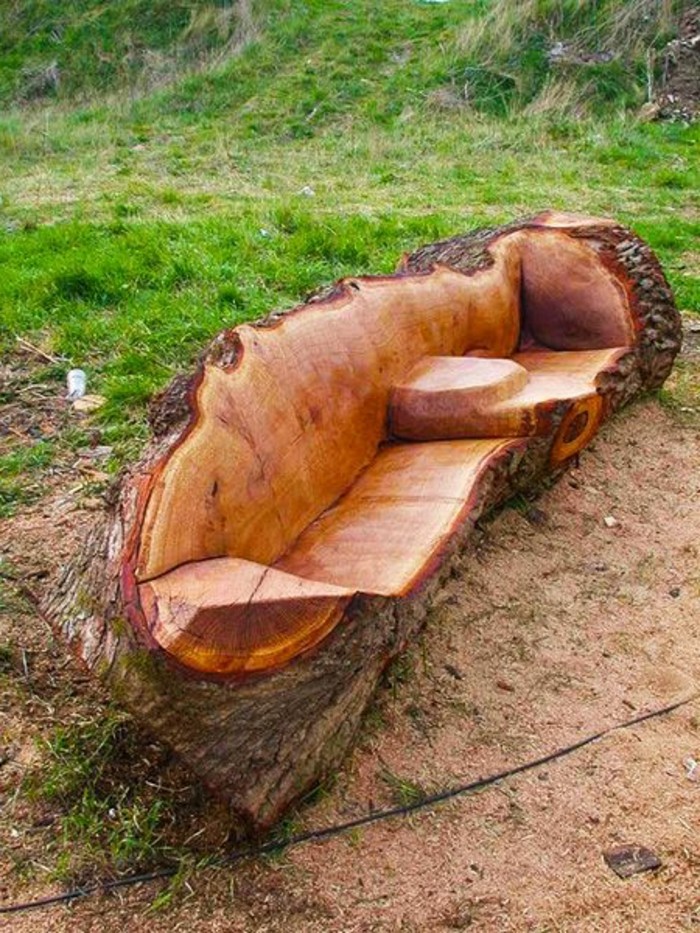 красиво изработени дървена пейка Истински шедьовър