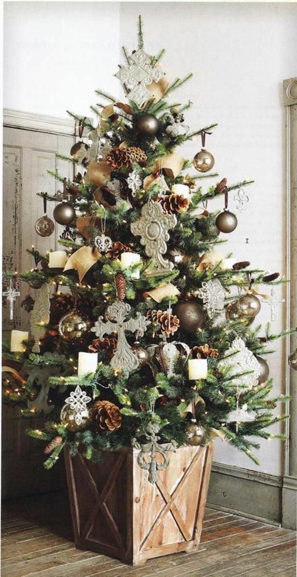 أفكار جميلة شجرة عيد الميلاد تزيين الأفكار