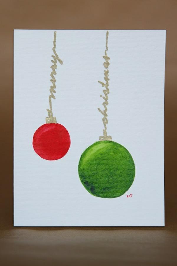 יפה- Christmas- כרטיס- עצמך- craft-cool- רעיונות יפה כרטיסי חג המולד לעשות משלך
