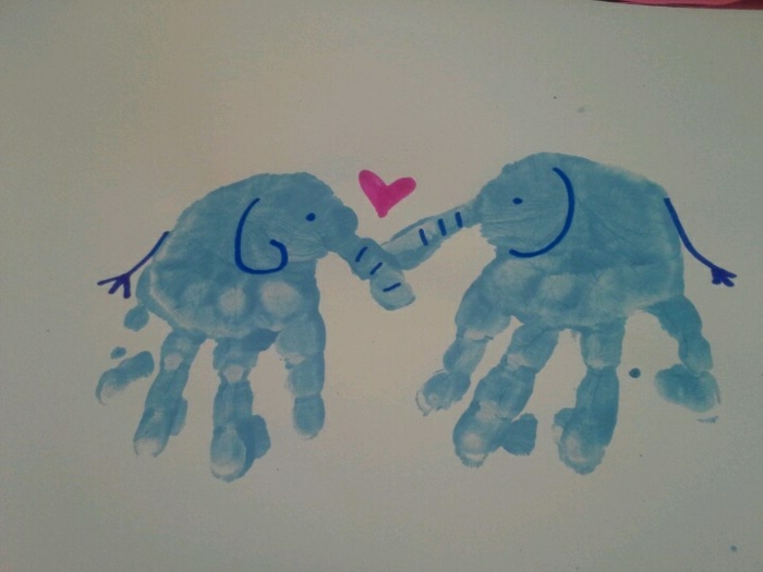buenas fotos con handprint - aquí hay dos elefantes