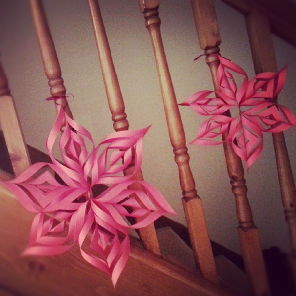 lijepe-cvijeće-Božić zanatskih ideje-ružičast