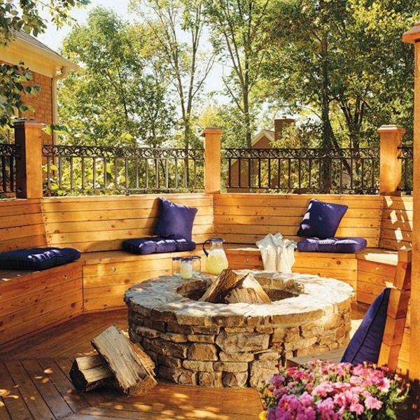 szép-szép kerti bútor-kerti-design-kerti-ötletek fa pad-kert - fa pad