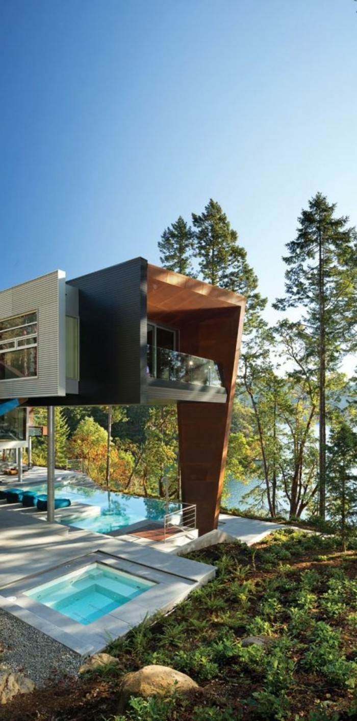 جميلة منازل-kreaives تصميم-مع-سباحة