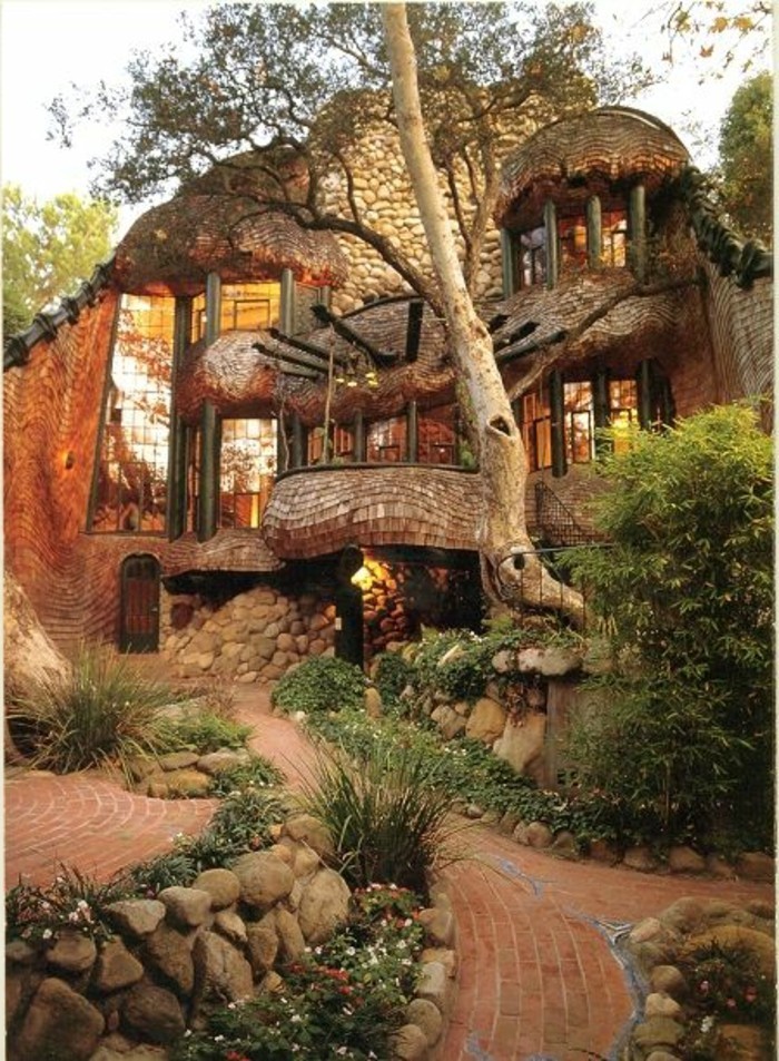 جميلة منازل-جدا-عظيم-نموذج الإبداعي التصميم في الغابات