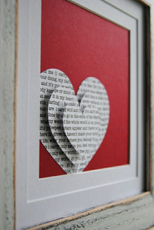 Ideas de tarjetas de artesanía hecha a mano hermosa tarjeta de San Valentín