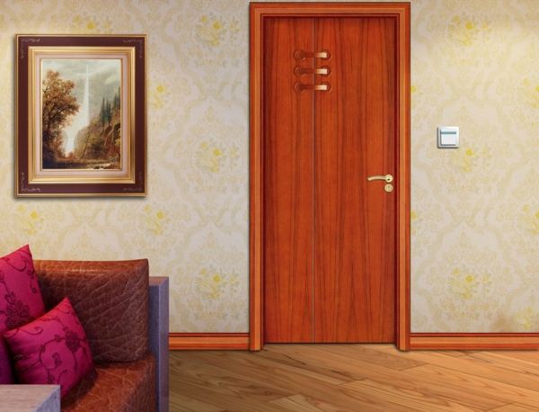 - hermosas puertas-de-interiores-moderno-interior-diseño-de-la-casa de madera