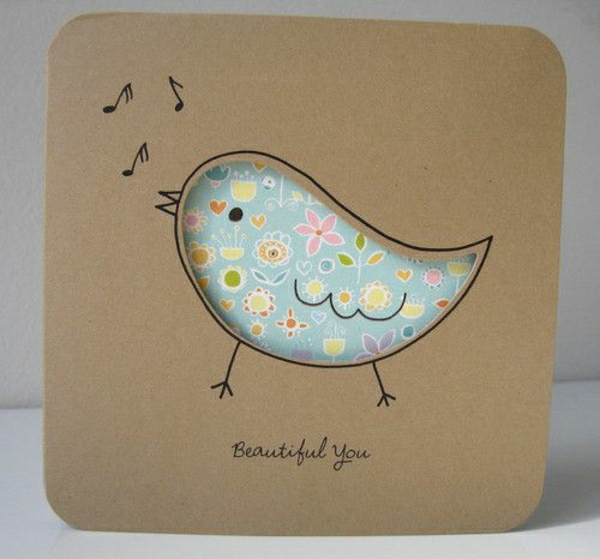 hermosas tarjetas-Tinker-con-papel-tarjeta en si-do-DIY-tarjetas-Tinker-beautiful-originales ideas