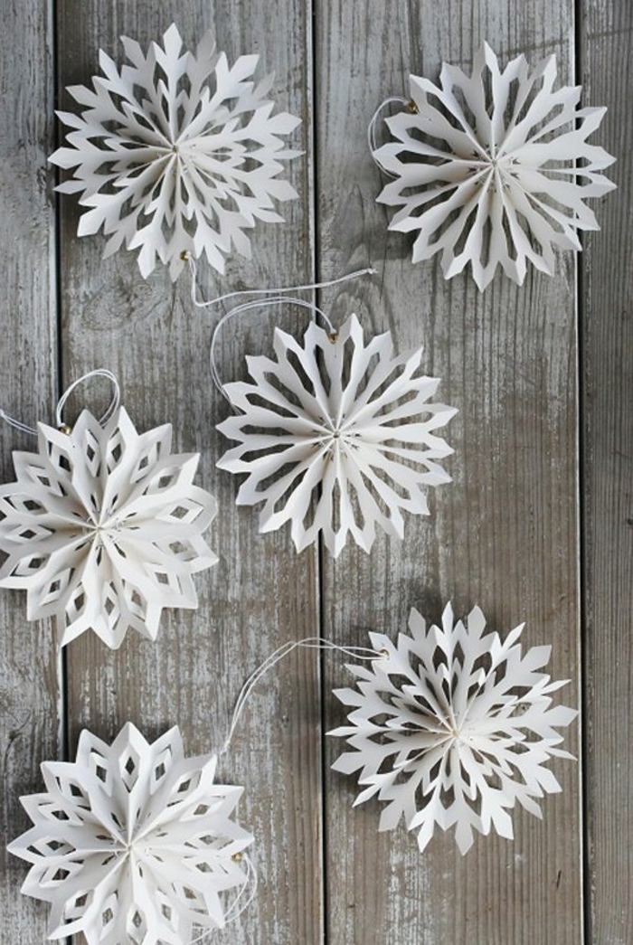 szép-kreatív-Winter dekoráció lógó hópelyhek a papír