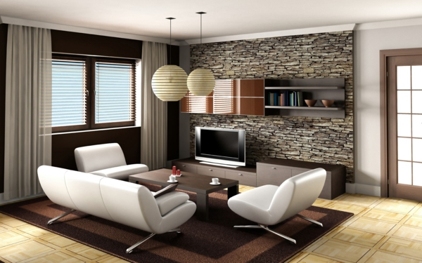 малък дизайн на хола с елегантни мебели в бяло