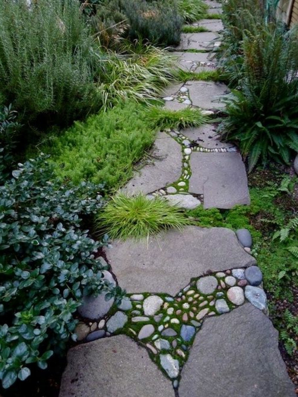 красив-пешеходна пътека най-градината си сам-направим