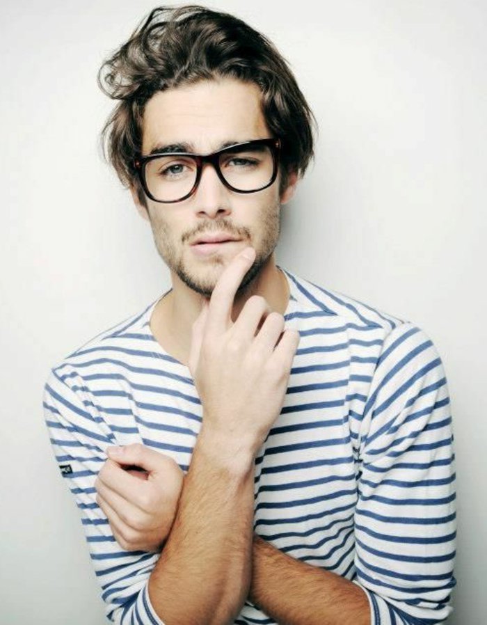 lijepa Model hipster naočale-za-muškarci