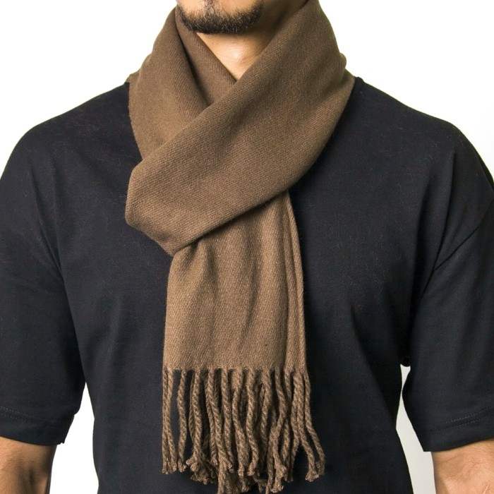 écharpe tie-ici-est-un-brun foulard par les hommes