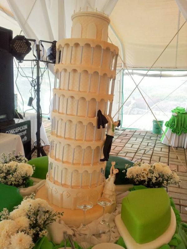 шисти кула торта Сватбена стълбище