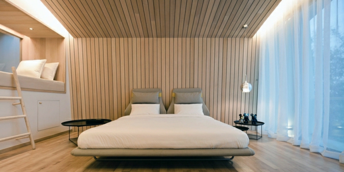 spavaća soba-set - zid pločica-of-drvo-zid pločica-wandgestaltungsideen-