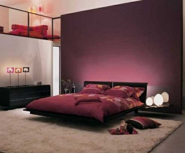spavaća soba - boja-elegantan dizajn - tamne nijanse