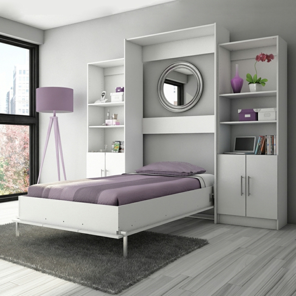 Ideas dormitorio-make-pequeña-dormitorio-set-establecimiento --- cama mueble
