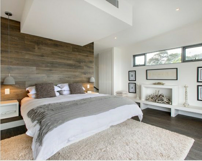 спалня-идеи стена с плочки интериор-фаянсова облицовка от дърво-интериор-модерен дизайн стена-фаянсова облицовка