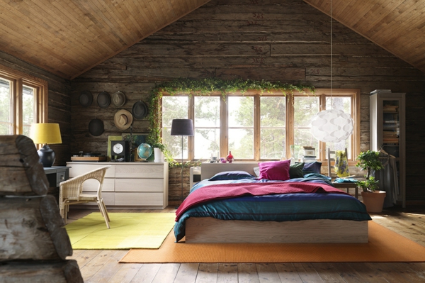 обзаведете спалнята със зелени декоративни растения