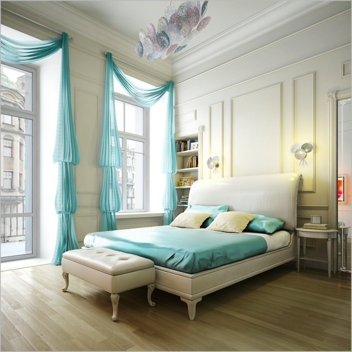 spavaća soba-moderne-Fensterdeko Rolete