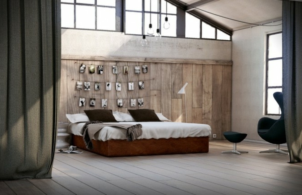 спални стени-елегантни изглеждащи дебели завеси