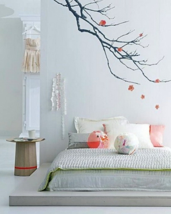 تصميم غرفة نوم الجدار مستحضرات فائقة جميلة الجدار