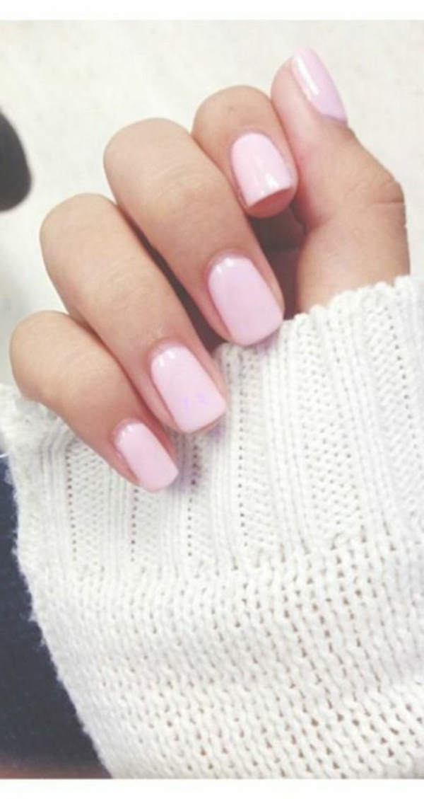 simples ongles-rose