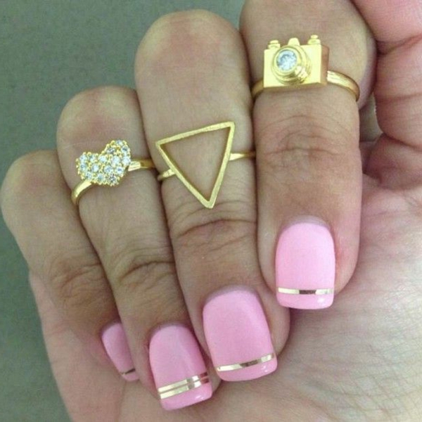 jednostavni-noktiju-ružičaste boje