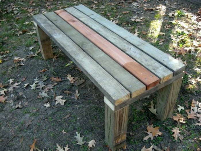 banc adapté par le simple jardin parc modèle