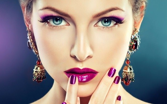 šminka očiju-egzotično-izgleda-po-make-up make-šminka-za-žene-ljepši-nakit