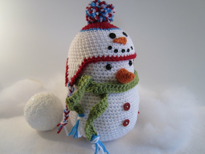 снежен човек-плетене на една кука-пра-дизайн