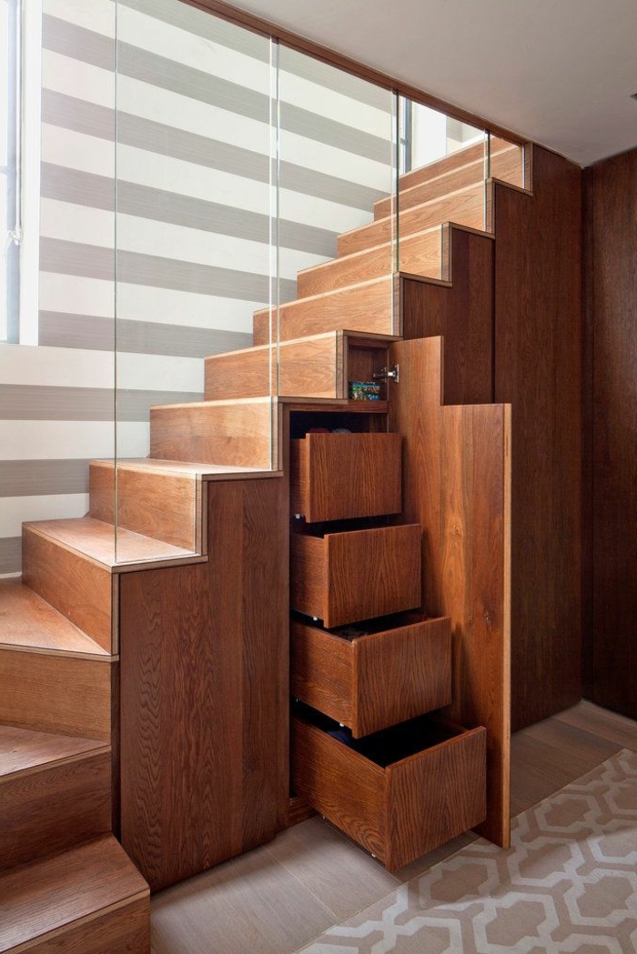 خزانة تحت الدرج--جدا-لطيفة التصميم من الخشب