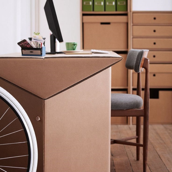 íróasztal-of-karton-hatékony bútor-karton bútor
