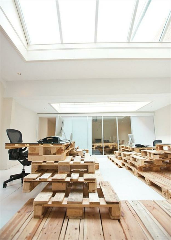 γραφείο-ιδέες-δάπεδο από ξύλο