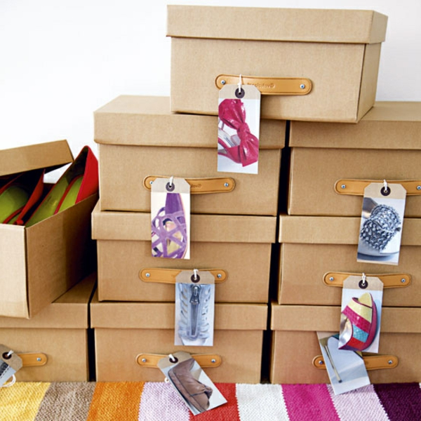 almacenamiento de calzado - ideas - use cajas