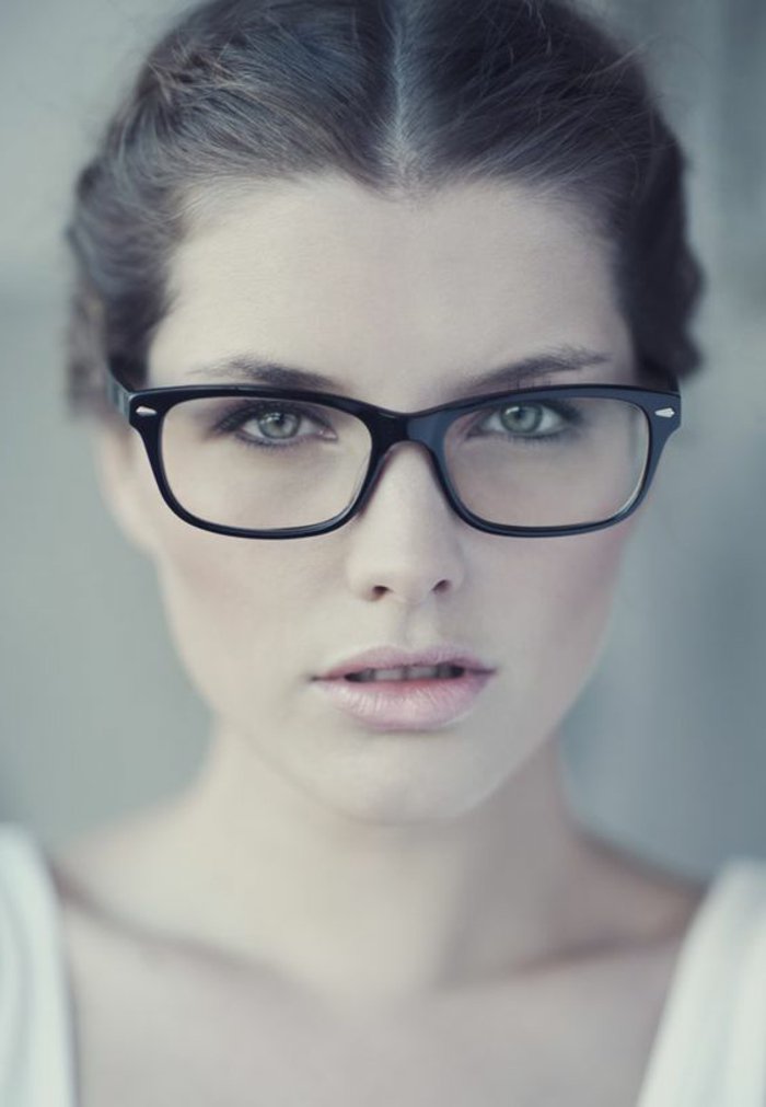 crne nerd naočale-bez-škrob jednostavnog modela