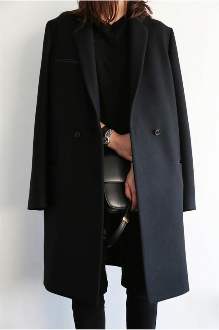 musta asu tyylikäs muotoilu takki Naisten musta