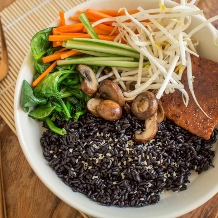 recept crna riža ideja kuhanje samo zdrava hrana za obitelj priprema povrće riža