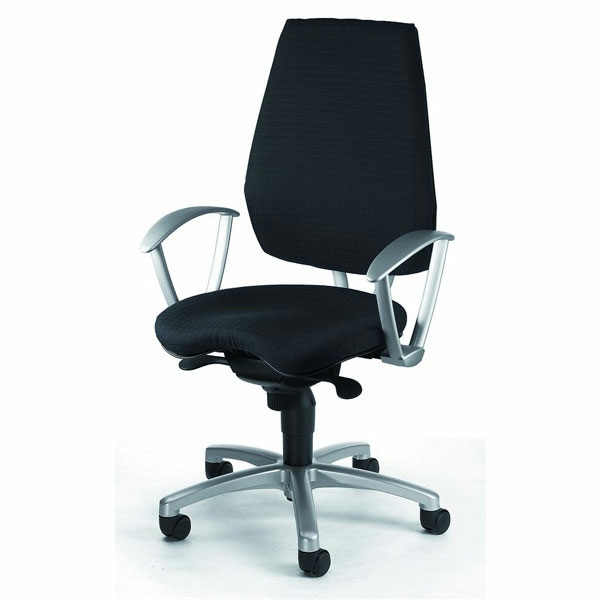 черно-удобен въртящ се стол-с-модерен дизайн