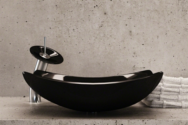 fekete mosogató-modern tervezésű, rossz