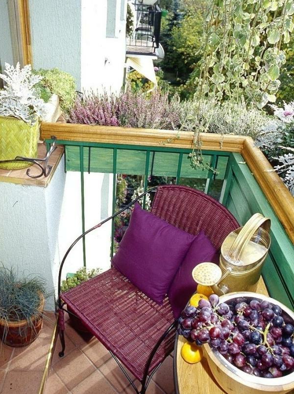 face latérale protection balcon violet-chaise