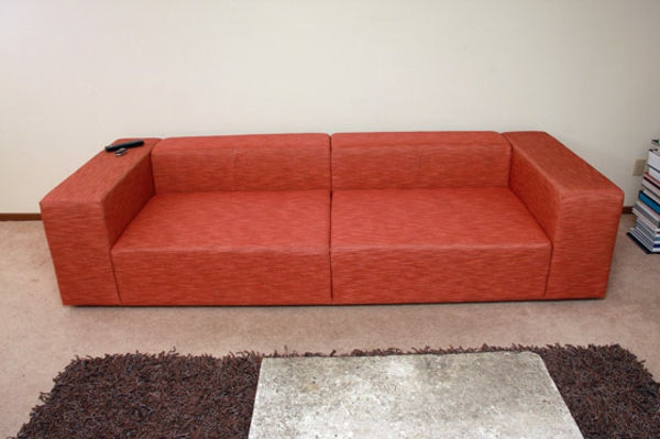 selbstbau мебели-червено канапе