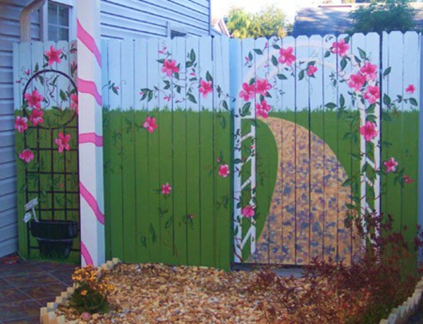 домашна ограда градина декорация - творческа идея