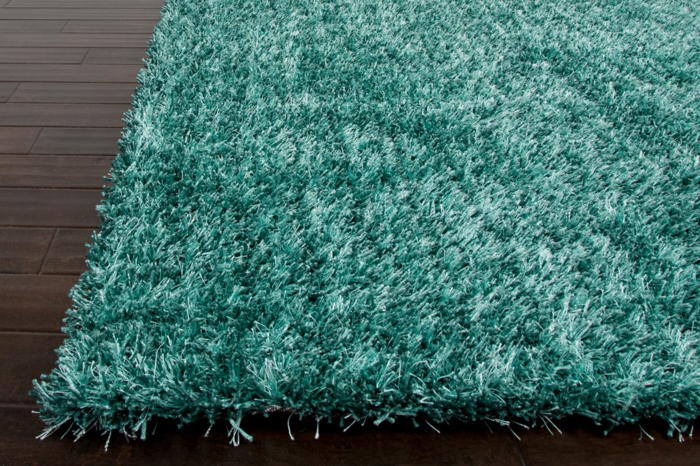 рошав килим-уникален дизайн-син цвят