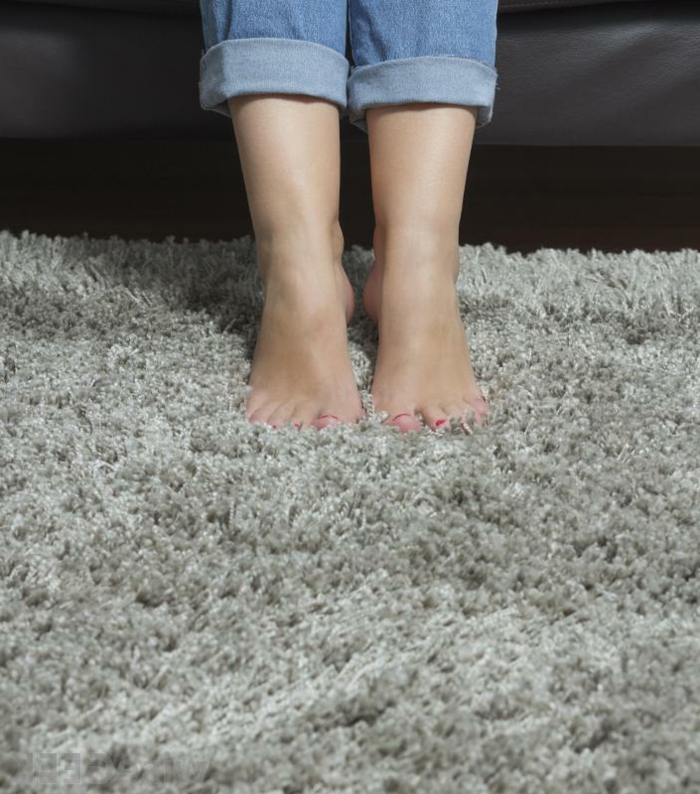 毛茸茸的地毯灰色模型