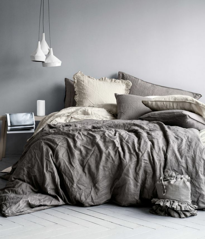 Skandinavski set-sivo-udoban krevet